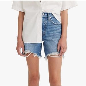 Levi 501 mid thigh shorts - size 25